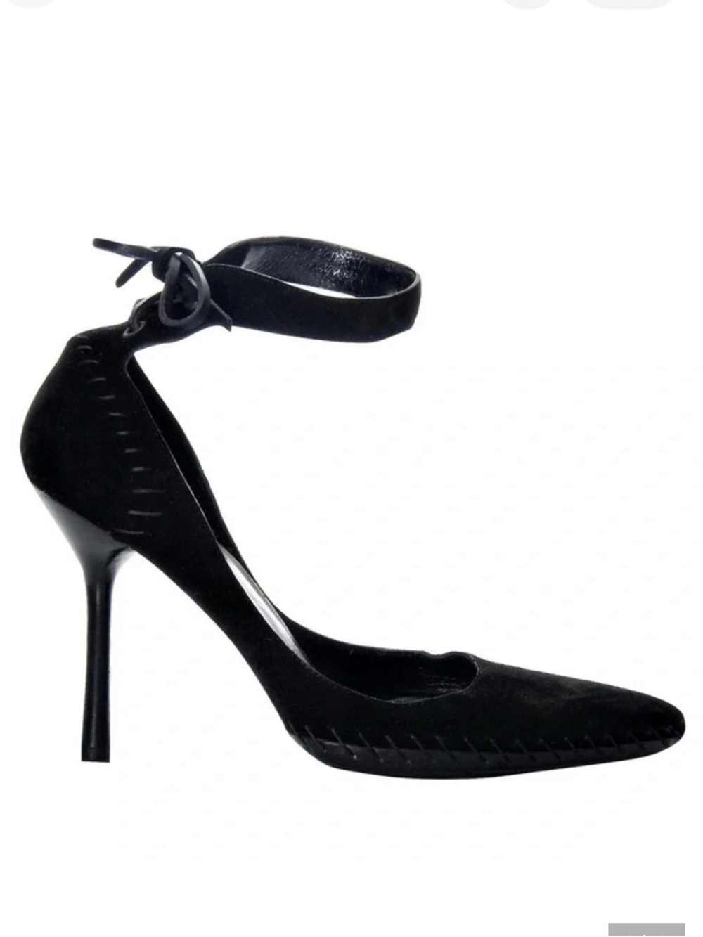 Gucci Tom Ford Suede Whipstitch Suede Leather Heels Sz 7B - Picture 2 of 16